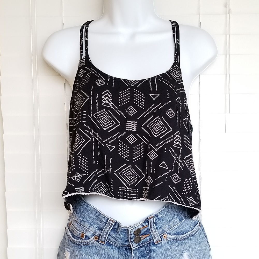 Mossimo Women's Cropped Top Boho  Festival